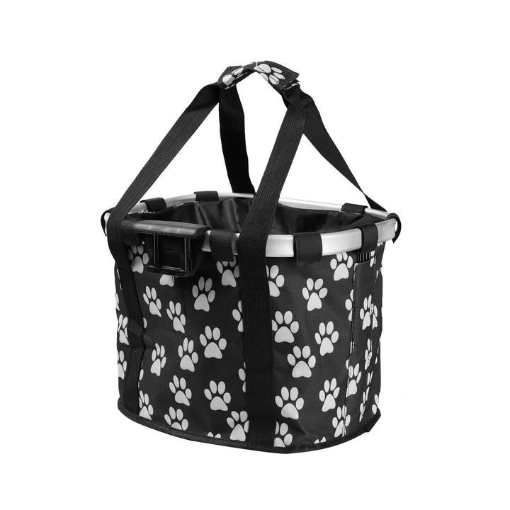 collapsible insulated front bike basket with quick-release mounting and waterproof liner Kalsten
