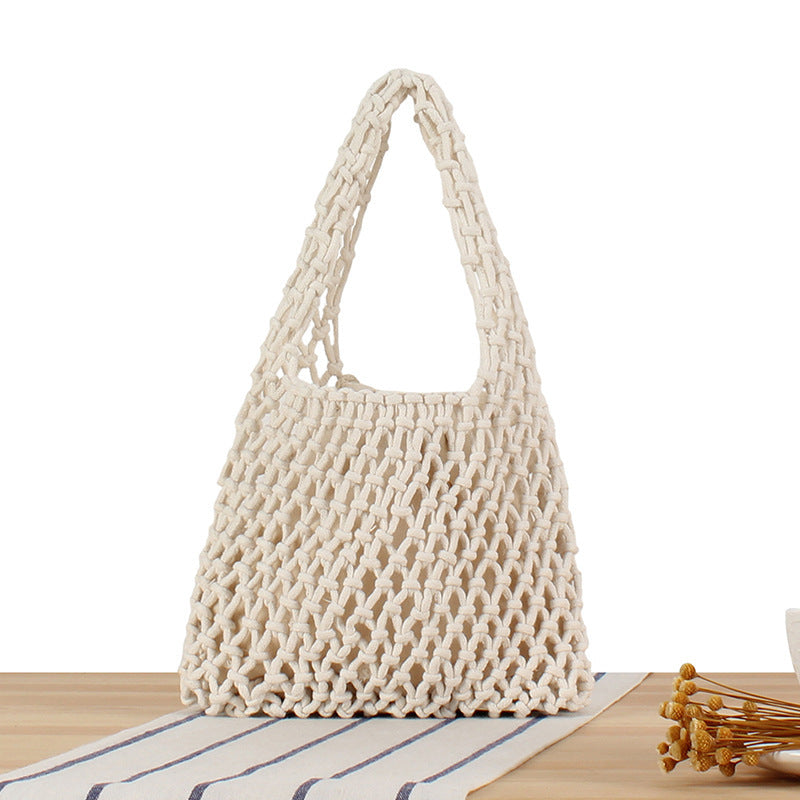 Handcrafted Tote Bag in Modern Mesh Design Kalsten