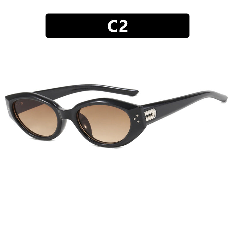 Women Cat-Eye Sunglasses with accentuated transparent frame and UV protection Kalsten