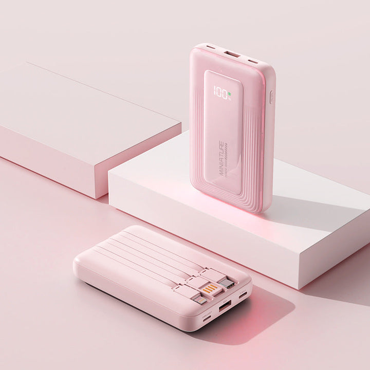 Portable power bank with digital capacity display and two USB ports Kalsten