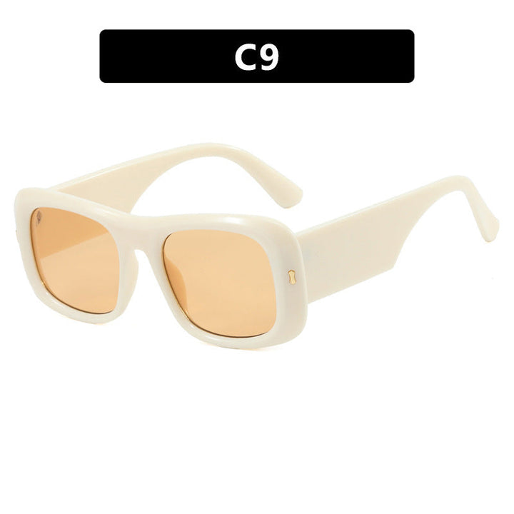 Women's oversized square sunglasses with a wide frame and polarized lenses Kalsten