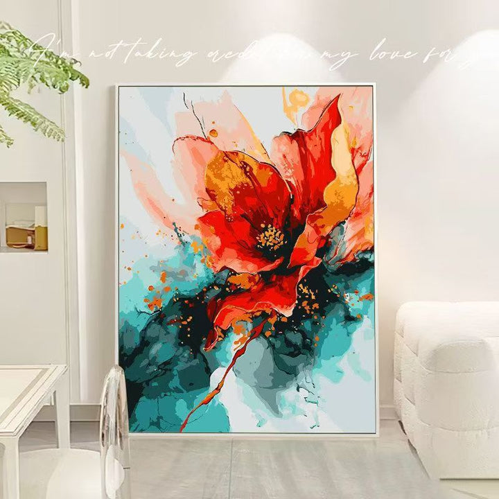 Floral Abstract Canvas Art Kalsten