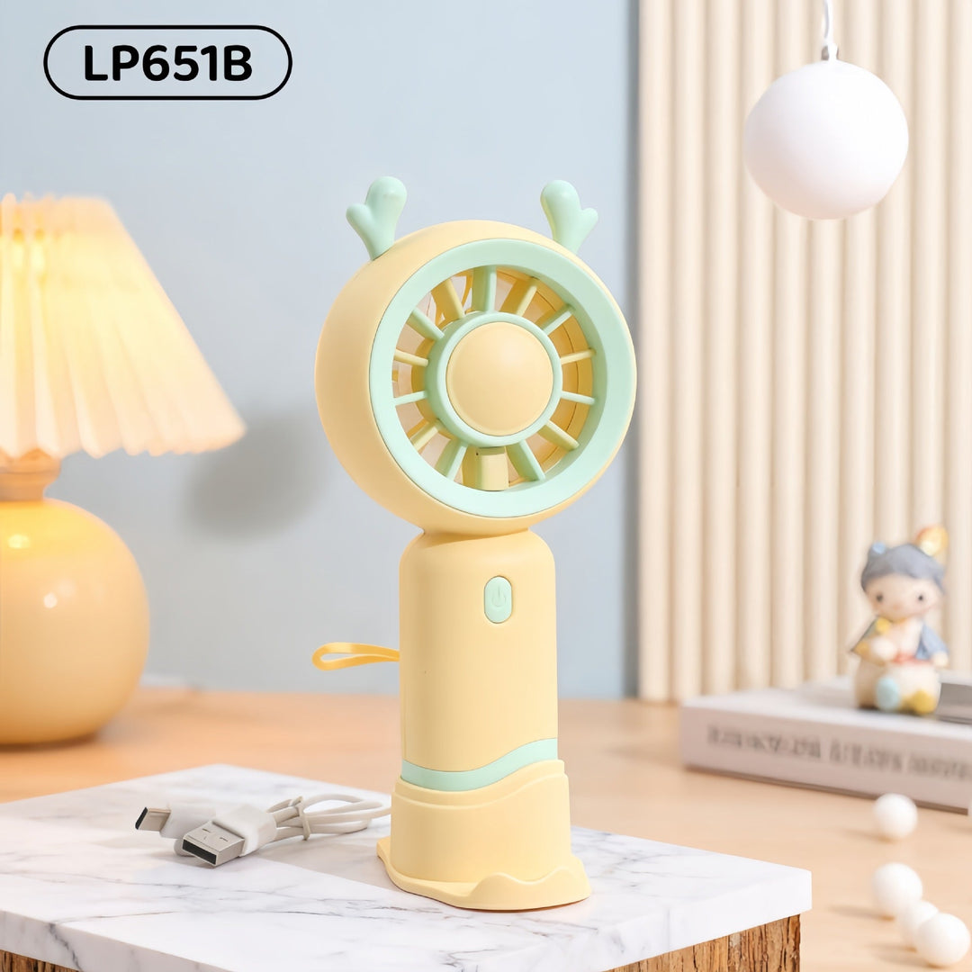 Women's Portable Mini Fan with Innovative Design and USB Charging Function Kalsten