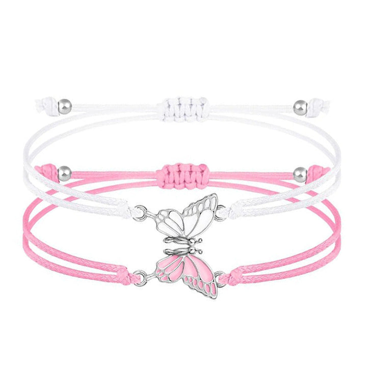 Butterfly Charm Necklace and Bracelet Set Kalsten