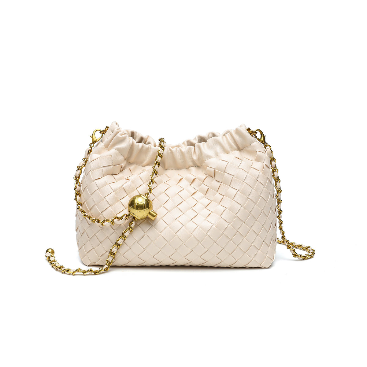 Woven Leather Evening Purse Acalora