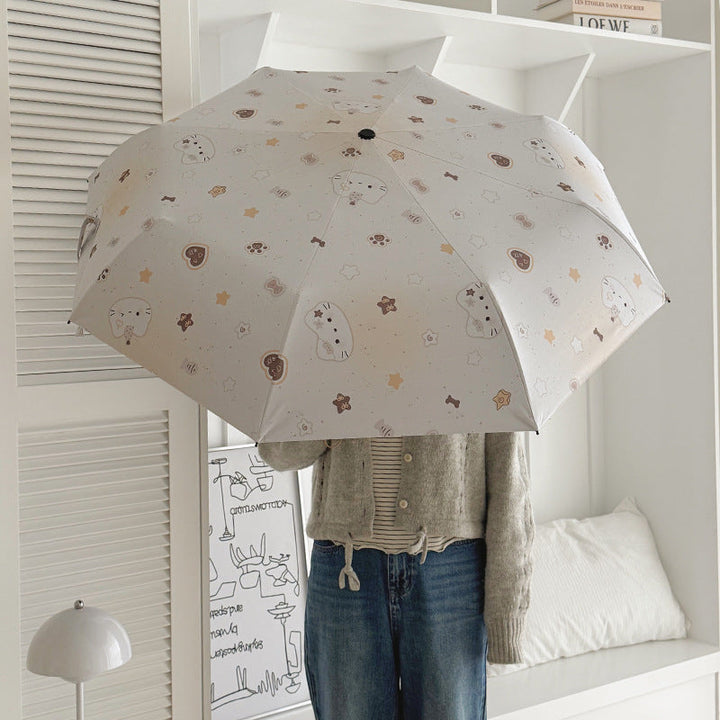 Women's Compact Umbrella with Charming Animal Design Kalsten