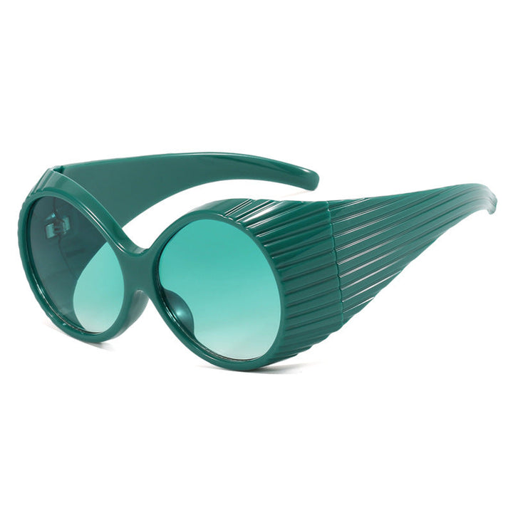 Women's extravagant sunglasses with curved frame Kalsten