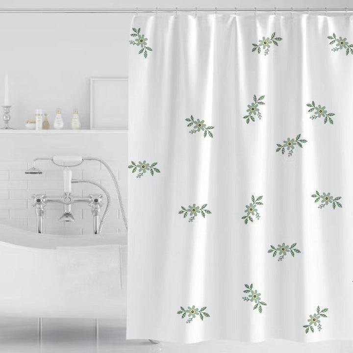 Women's Vintage Floral Print Shower Curtain Kalsten