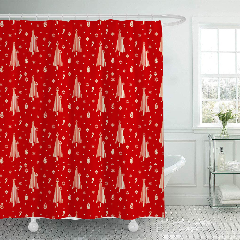 Floral Hydrangea Pattern Shower Curtain Kalsten