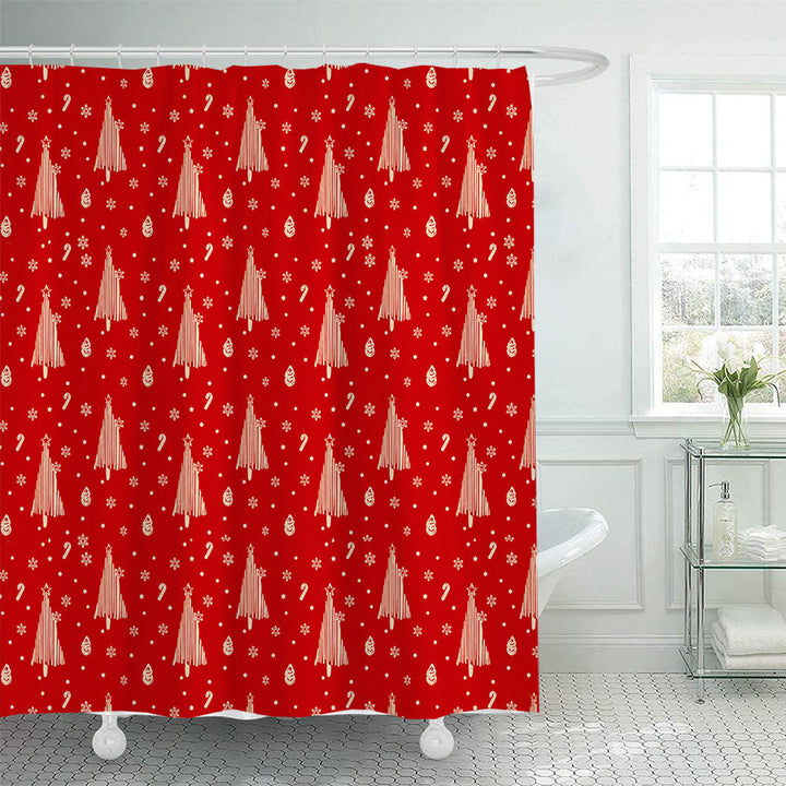 Floral Hydrangea Pattern Shower Curtain Kalsten