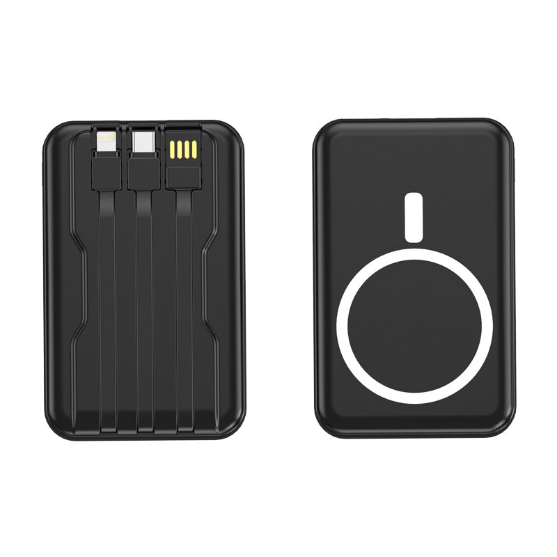 Portable Magsafe Powerbank with Integrated Charging Cable Kalsten