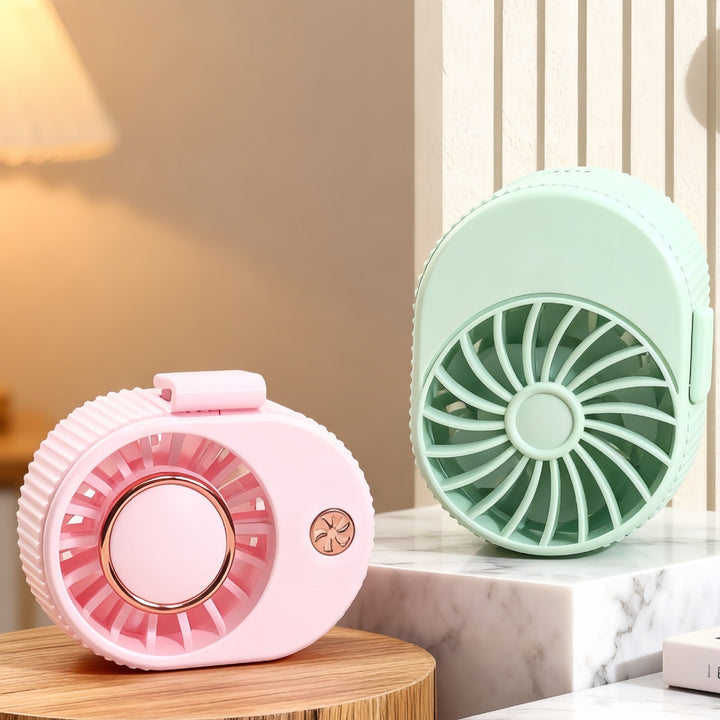 Women portable mini fan with adjustable tilt and USB connection Kalsten
