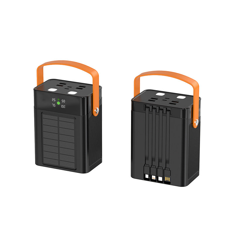 Portable solar power bank with multifunctional charging port and intuitive LED display Kalsten