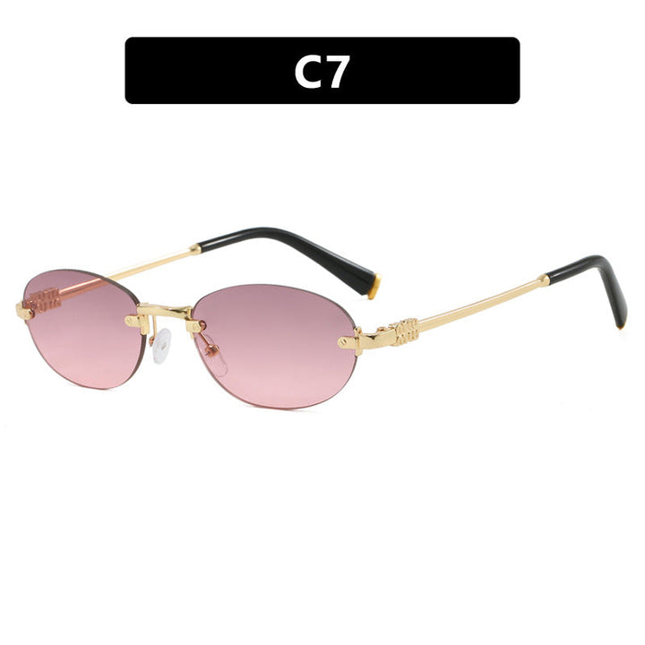 Women's fashion sunglasses with oval frame and elegant accents Kalsten