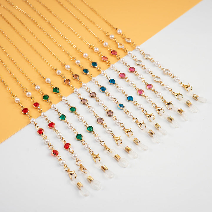 Pearl and Crystal Eyewear Chain Kalsten