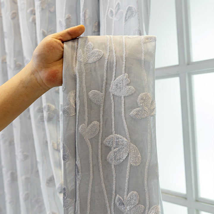 WoEmbroidered Sheer Curtain Panel Kalsten