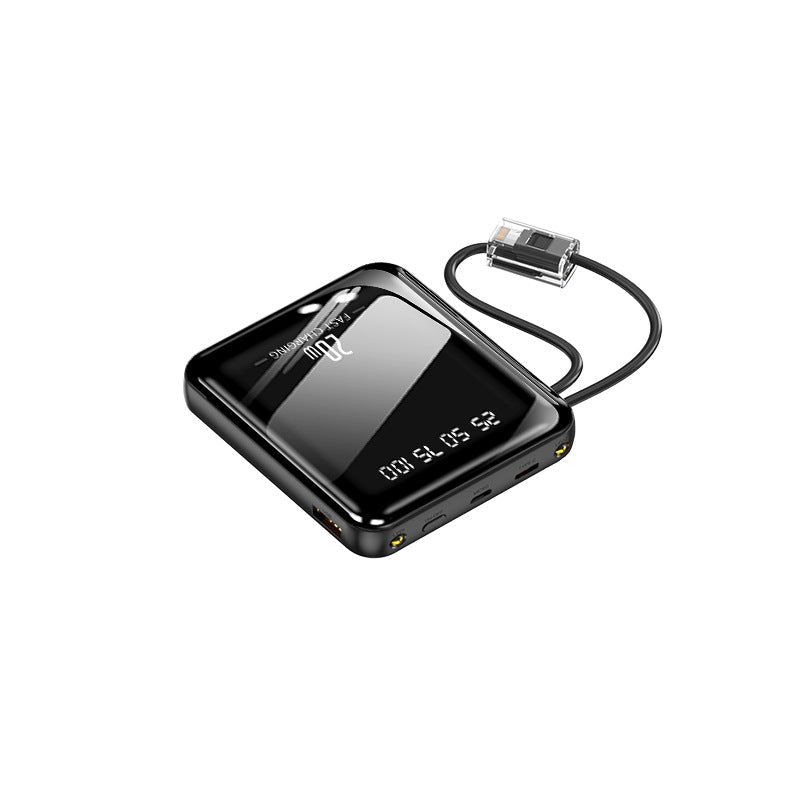 portable fast power bank with integrated charging cable and digital display Kalsten