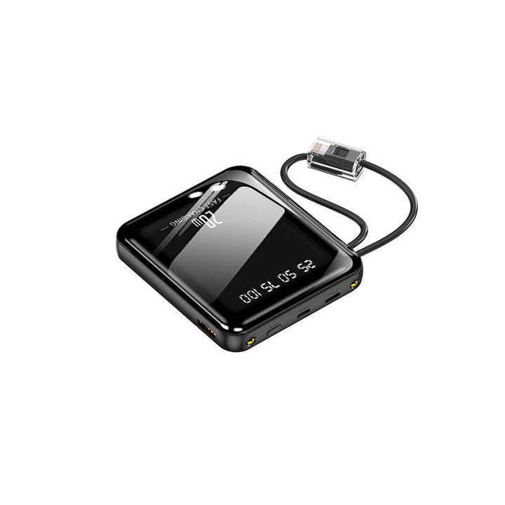 portable fast power bank with integrated charging cable and digital display Kalsten