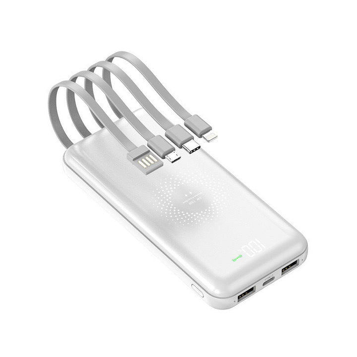 Power bank with integrated multi-charging cable for Kalsten