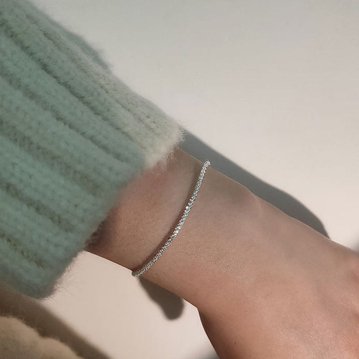 Sleek Adjustable Crystal Ankle Bracelet Kalsten