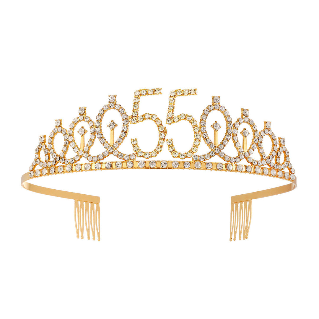 Women's Crystal-Embellished Tiara with Elegant Design Kalsten