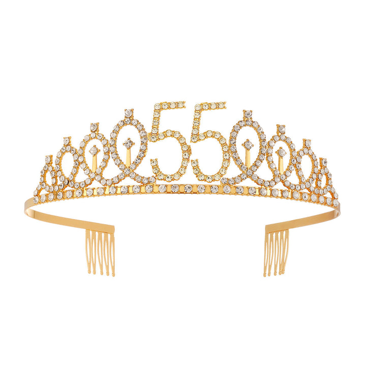 Women's Crystal-Embellished Tiara with Elegant Design Kalsten