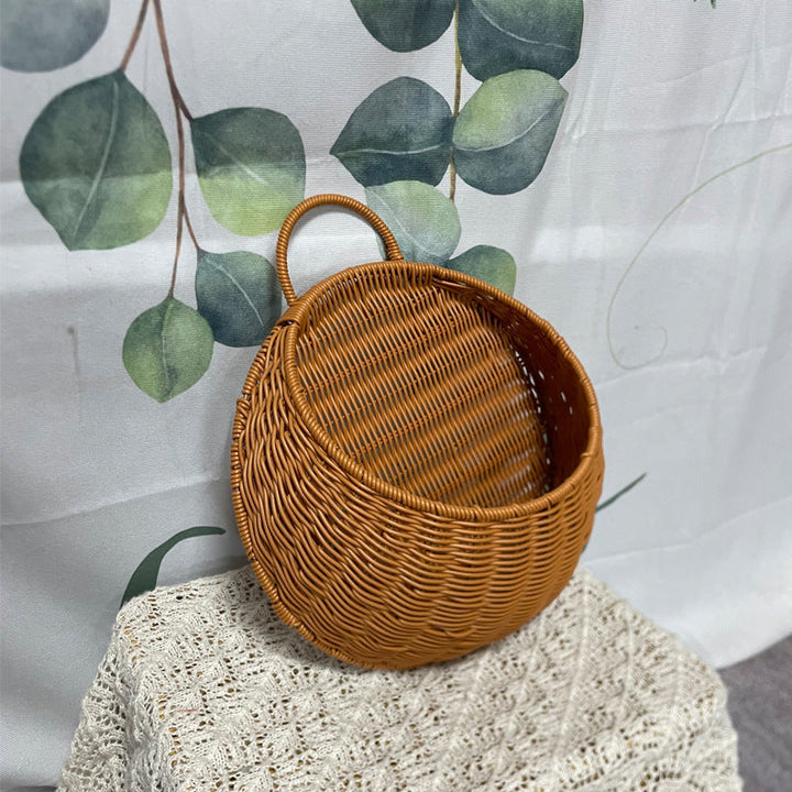 Women Handmade Woven Basket with Handle Kalsten