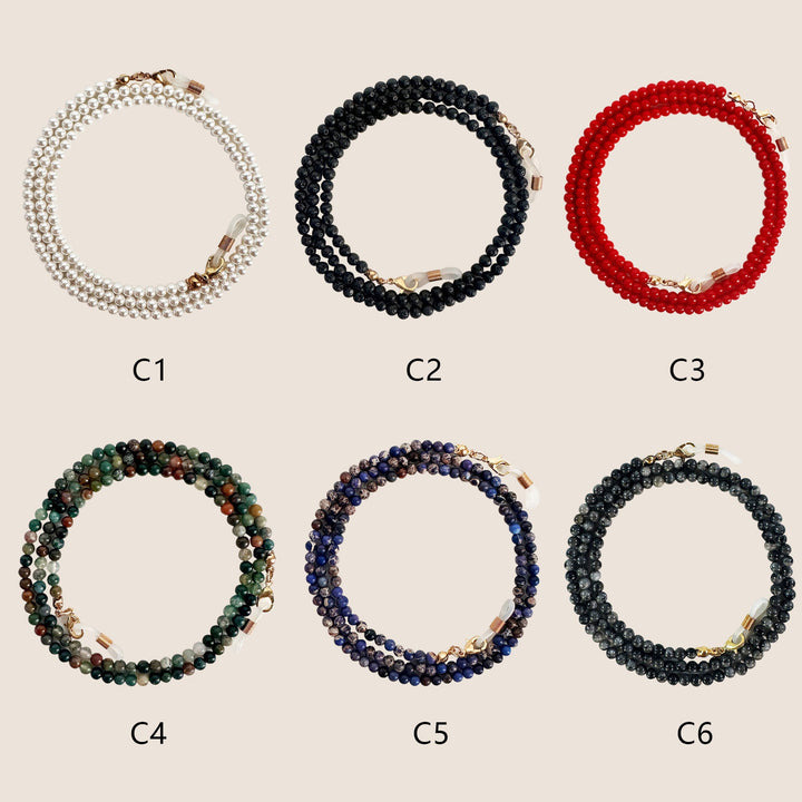 Multi-Layered Bead Eyewear Chain Kalsten
