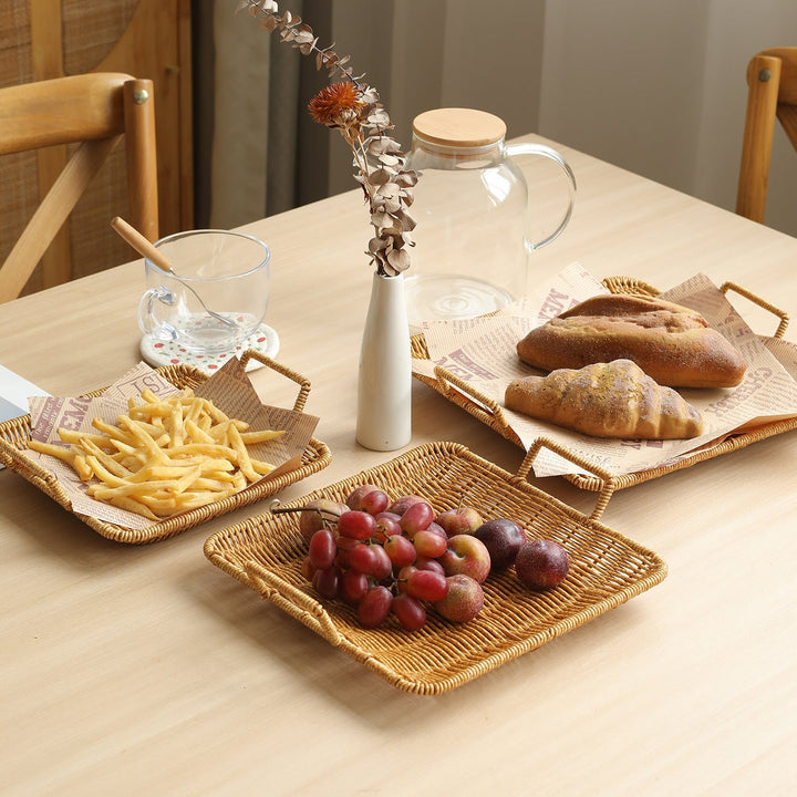Home Decorative Woven Serving Tray Kalsten