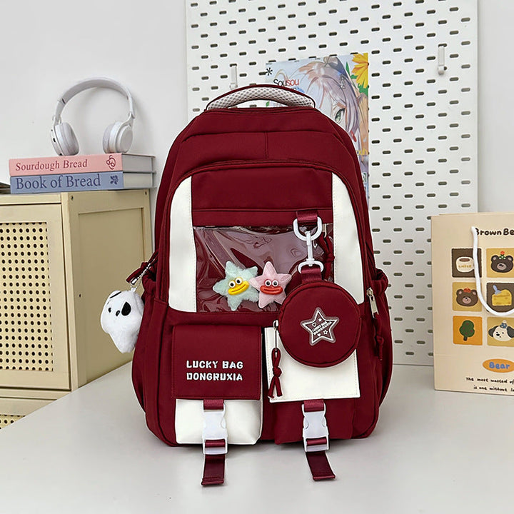 Multi-Compartment Playful Character School Backpack
