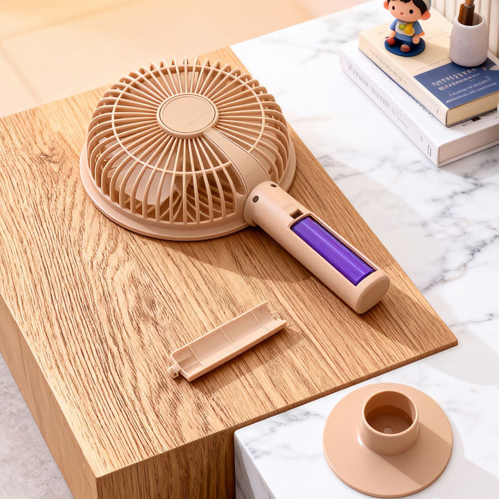 Ladies portable table fan with flexible tilt mechanism Kalsten