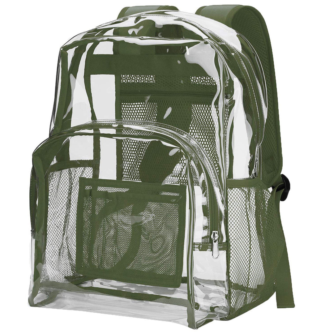 Unisex transparent backpack with breathable mesh design Kalsten
