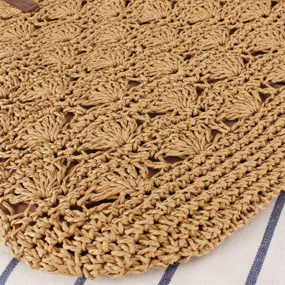 Stylish handbag made of woven natural material Kalsten