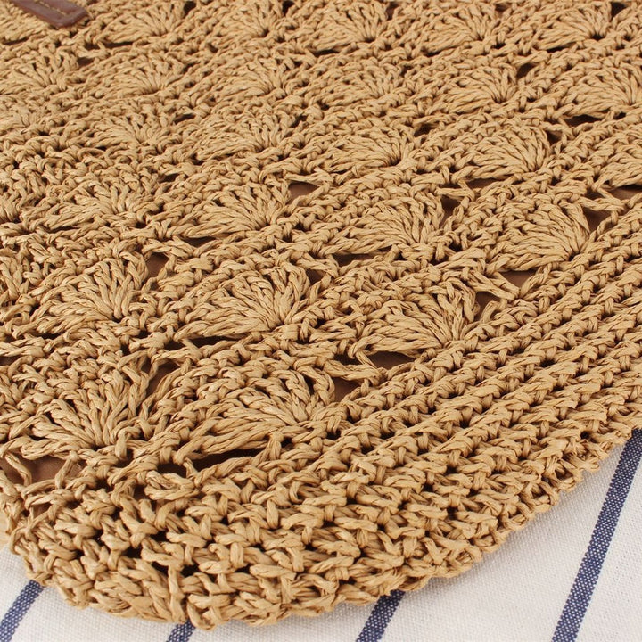 Stylish handbag made of woven natural material Kalsten