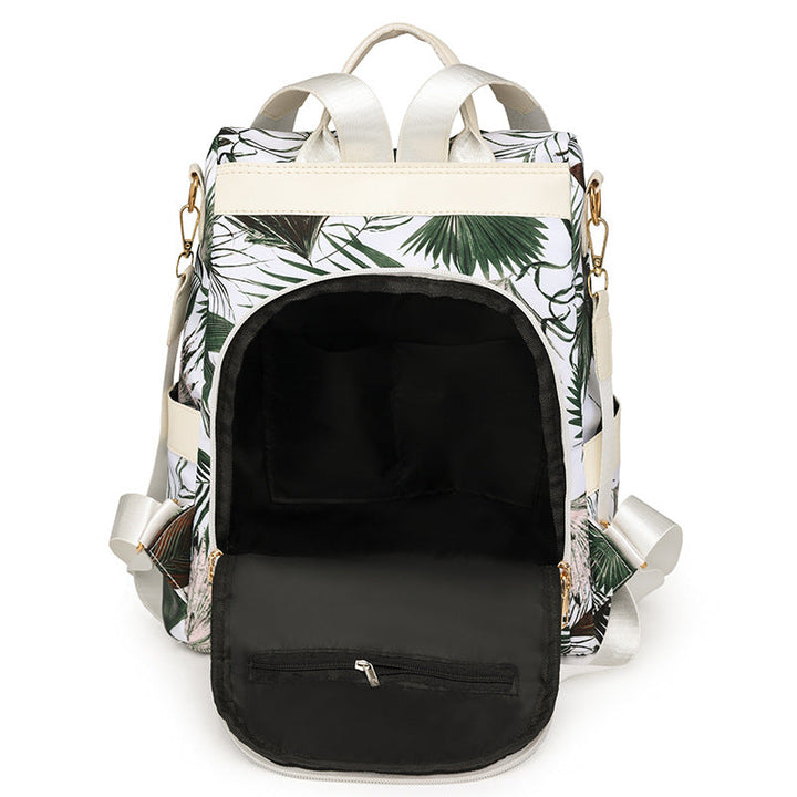 Floral Print Multi-Pocket Backpack Kalsten
