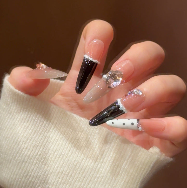 Crystal-Embellished Press-On Nail Extensions Kalsten