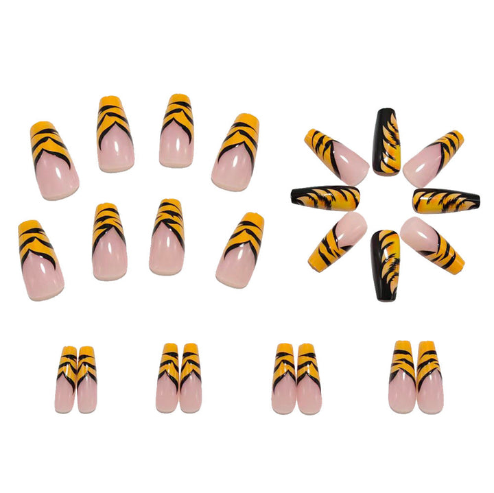 Artificial nail with Tiger Design Kalsten