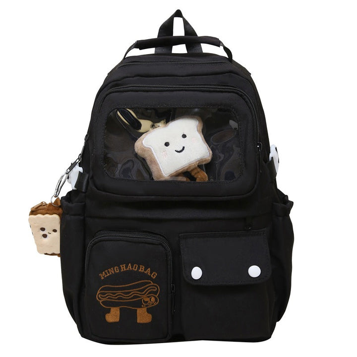 Multi-Functional Transparent Pocket School Backpack Kalsten