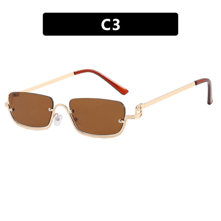 Women square sunglasses with elegant metal frame Kalsten