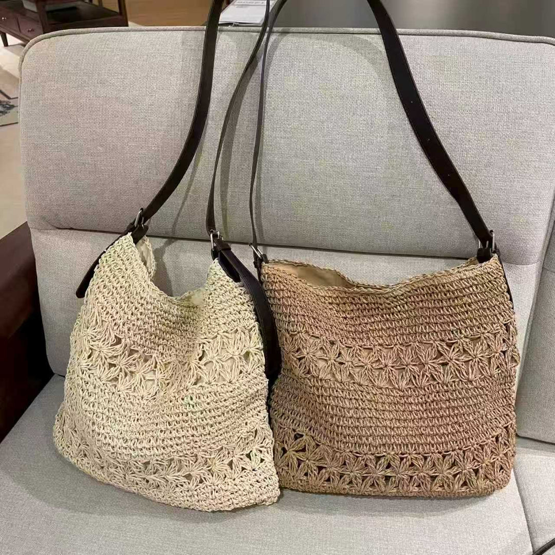 Woven Material Handbag with Adjustable Shoulder Strap Kalsten