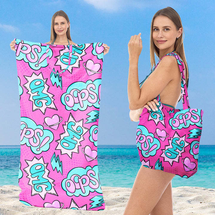 Tote bag in stylish lotus design Kalsten