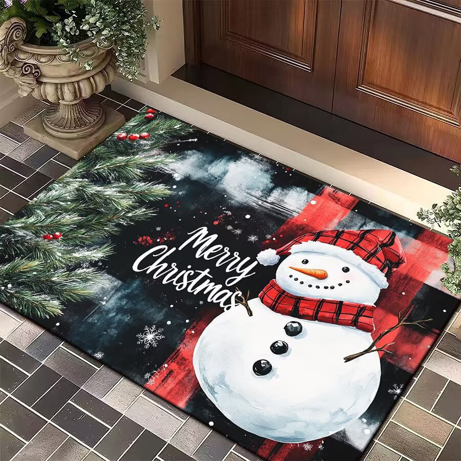 Festive Christmas Welcome Mat Acalora