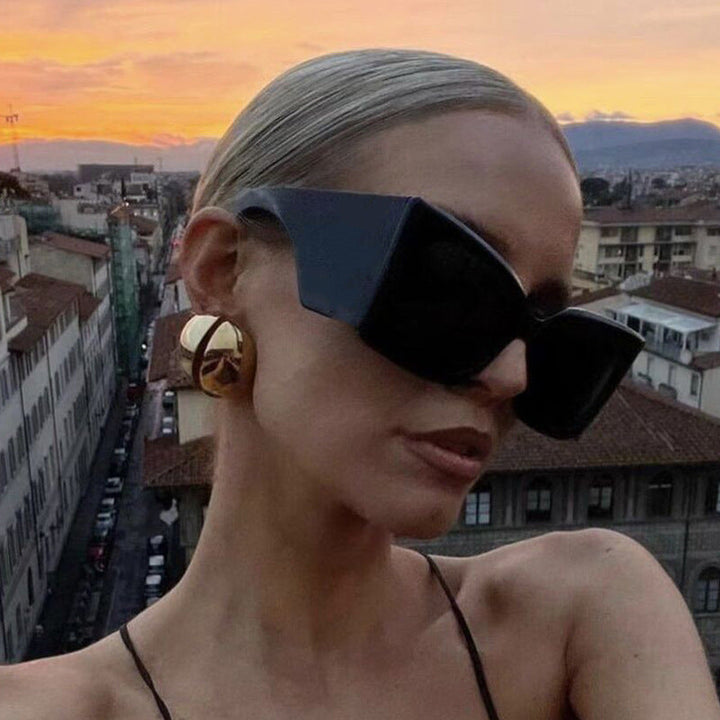 Women's oversized sunglasses with stylish cat-eye frame Kalsten