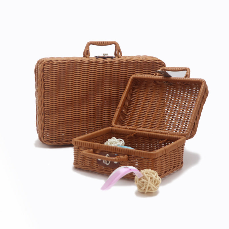Handcrafted Woven Picnic Basket Acalora