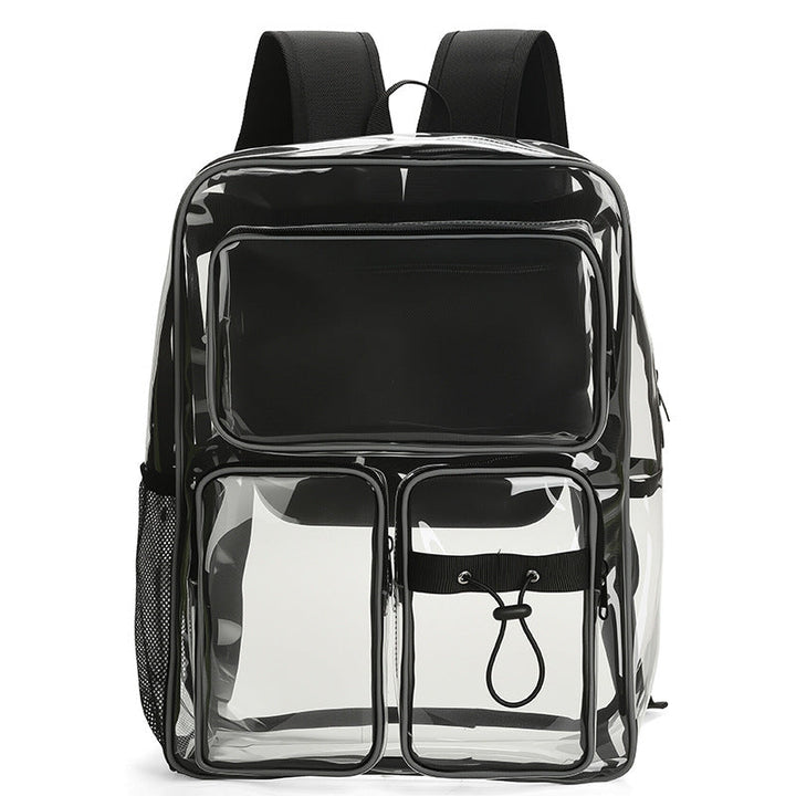 Transparent school backpack with multiple compartments Kalsten