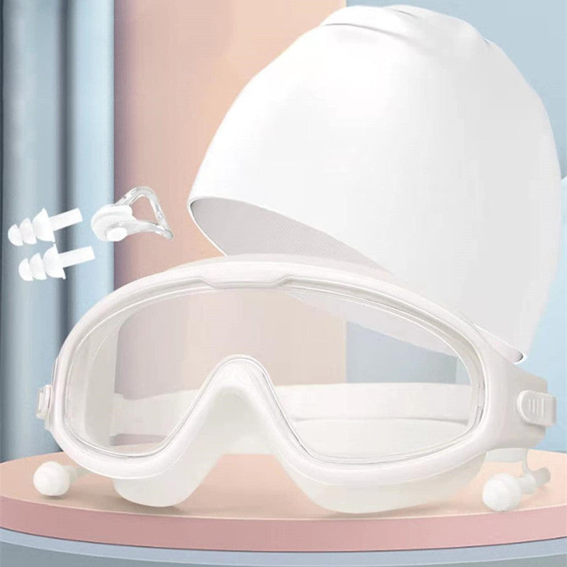 Diving goggles with comfortable silicone rim and waterproof earplugs Kalsten