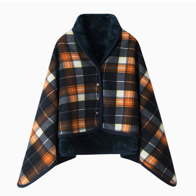 Women Cozy Warm Keeping Poncho Blanket Kalsten