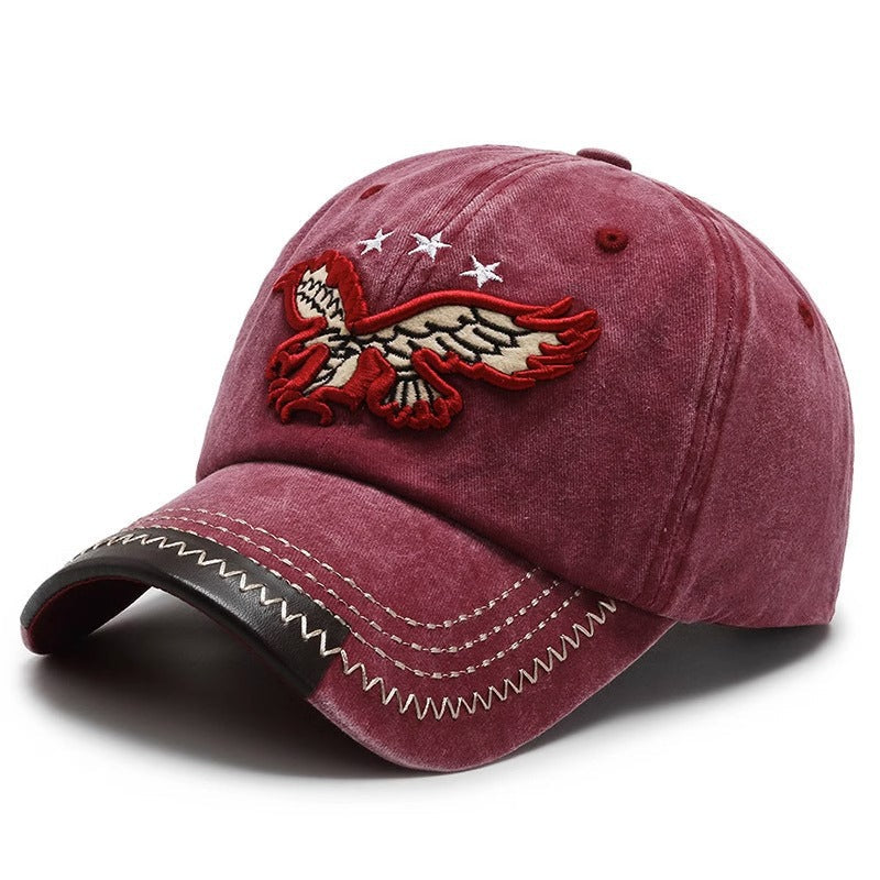 Men's Distressed Embroidered Baseball Cap Kalsten