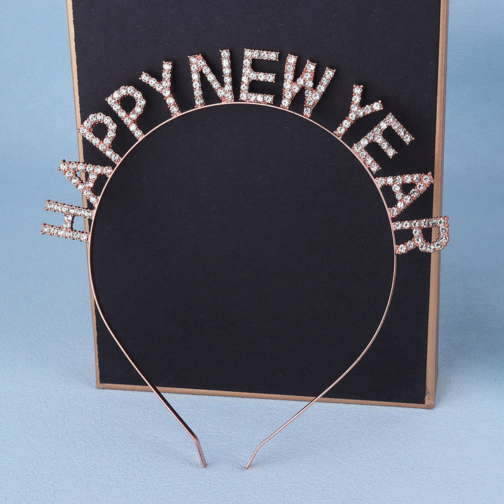 Ladies Glitter Hair Band with "Happy New Year" inscription Kalsten
