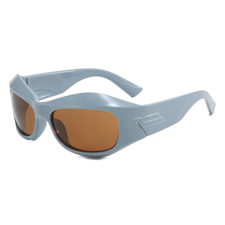 Women Retro Sunglasses in trendy Shield design Kalsten
